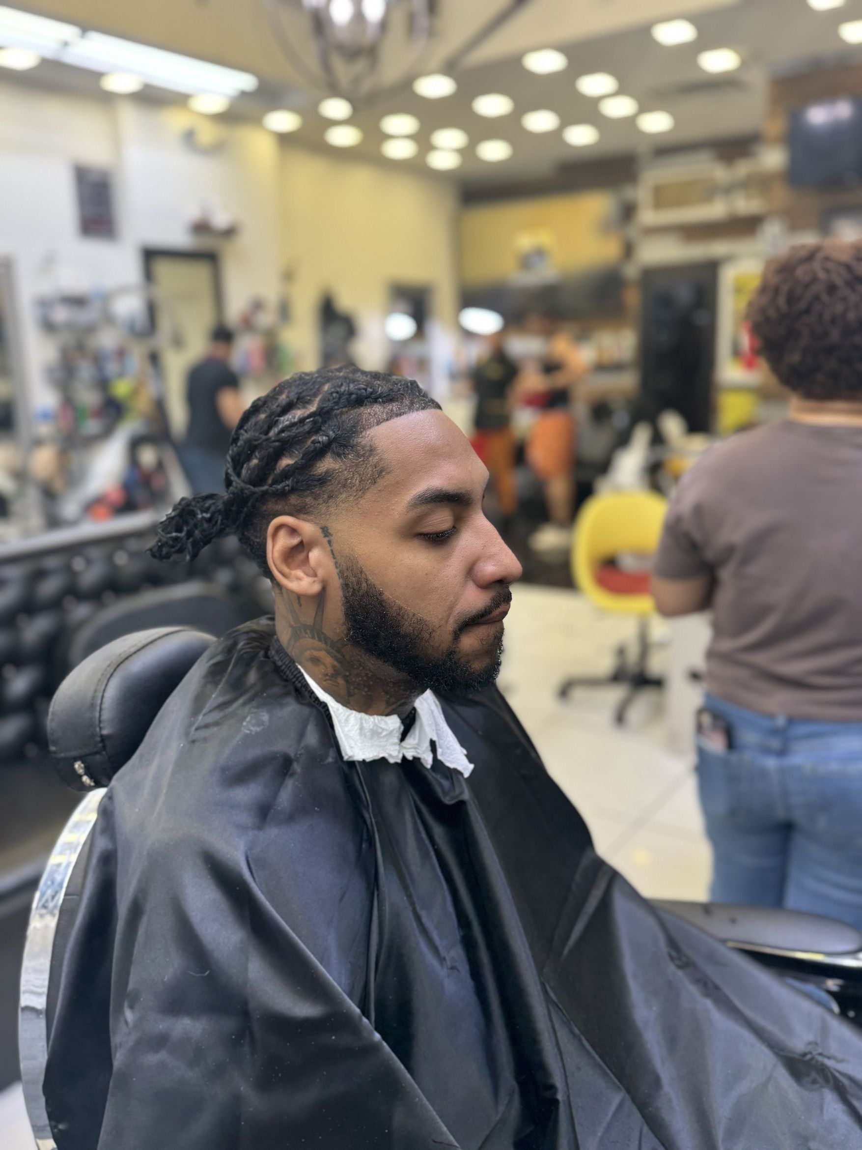 Close-up of a fresh cut at Blade Barbershop Washington Heights