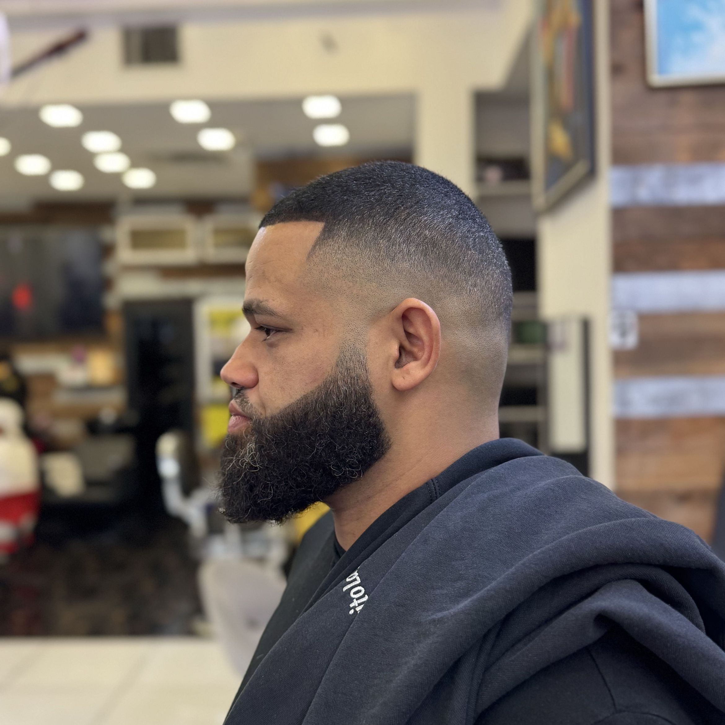 Fresh haircut detail at Blade Barbershop Washington Heights